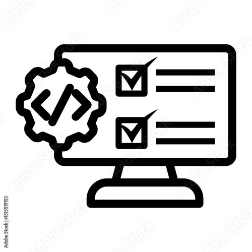 testing Line Icon