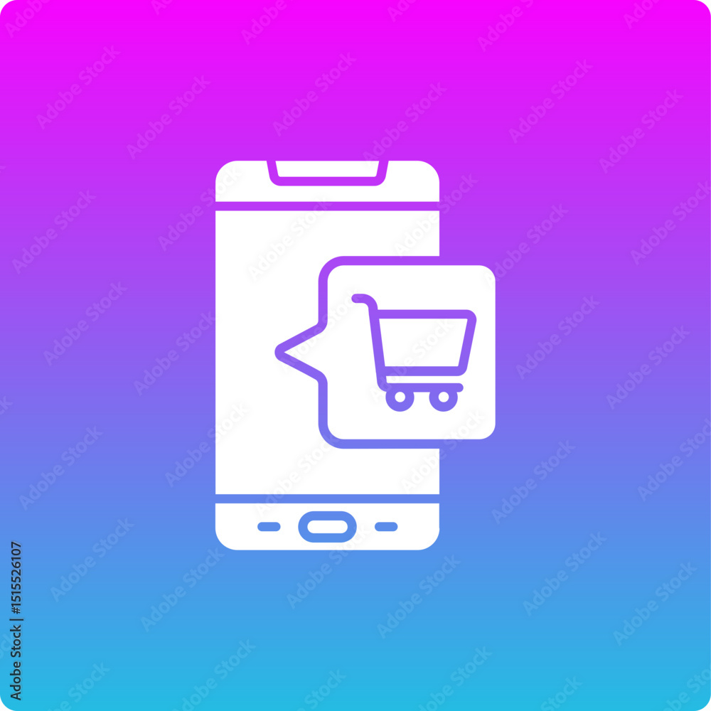 Mobile shopping Icon Mobile shopping Icon