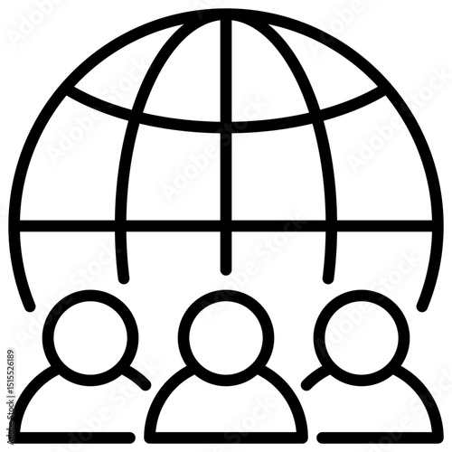Social Outline Icon