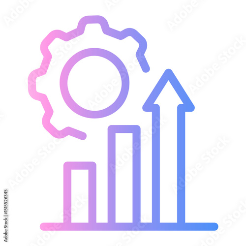 continuous improvement Line Gradient Icon