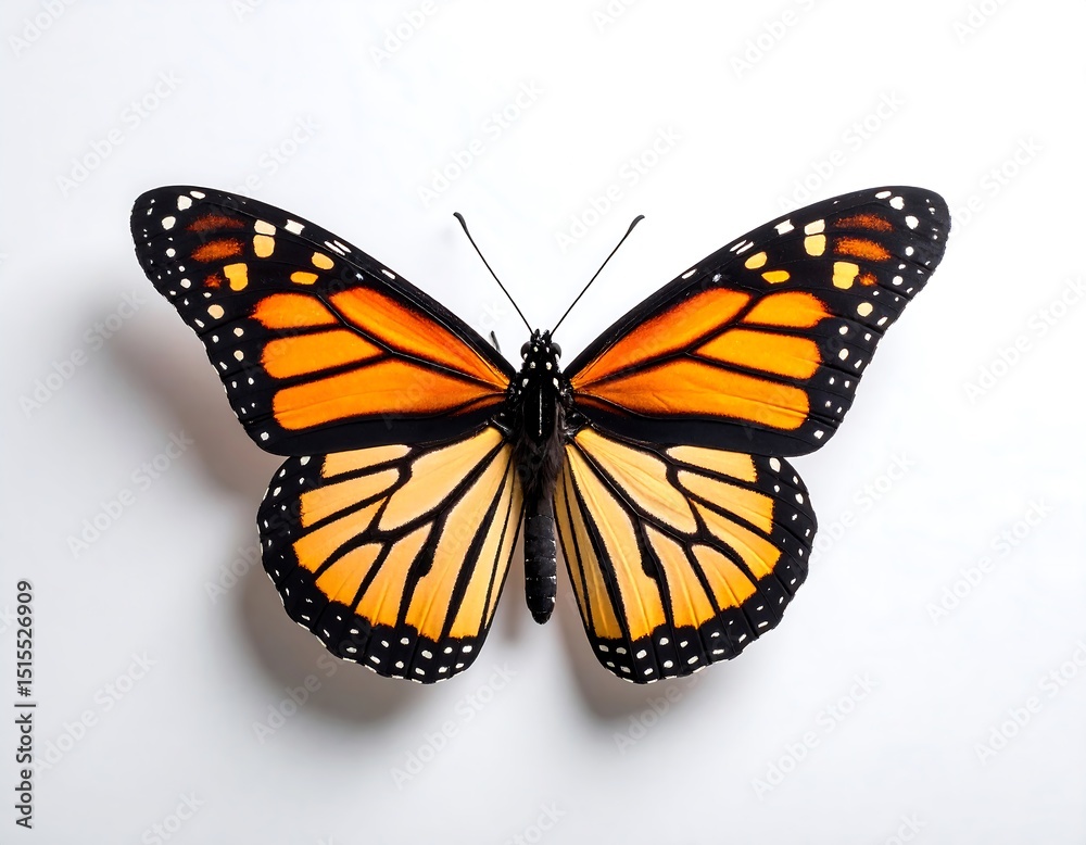 Fototapeta premium Monarch butterfly, vibrant colors