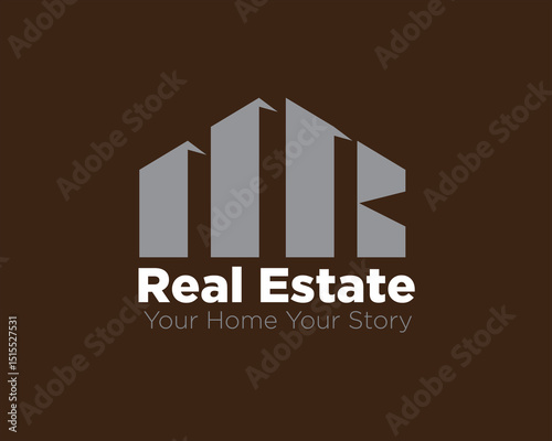 H K Real estate logo design