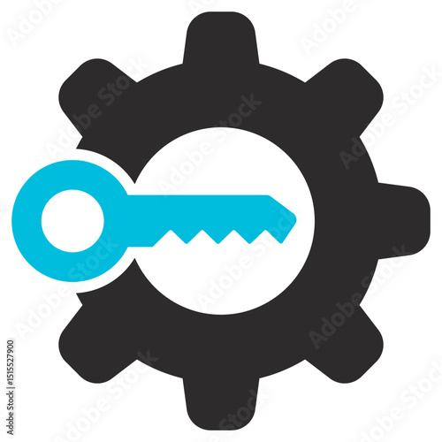 Access Glyph Blue Grey Icon