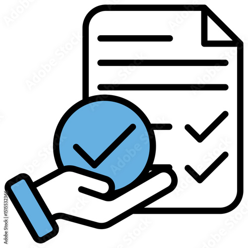 Accountability Blue Black Icon