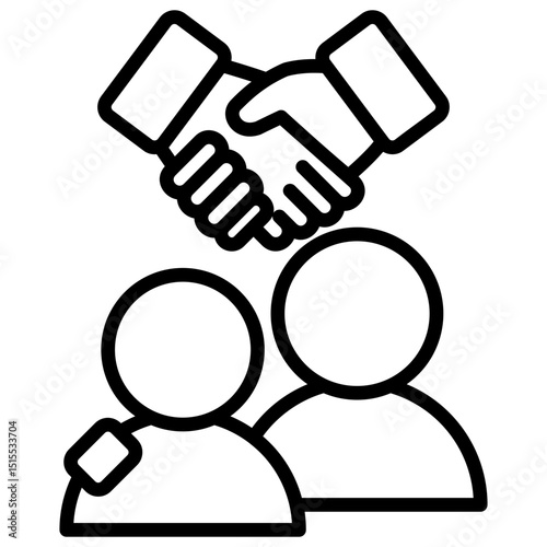 Friendship Outline Icon