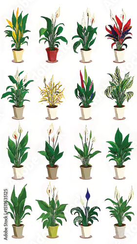 Indoor Botanical Decor: Transform Your Home with Potted Plants and Colorful Flower Varieties for Fresh Style