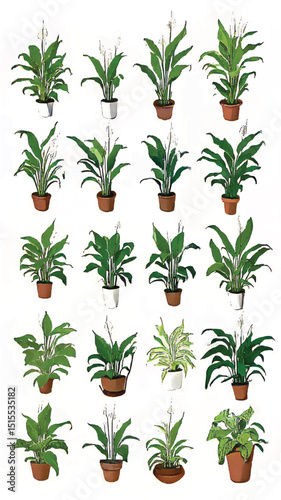 Indoor Greenery and Houseplants: Elevate Your Interior Design with Vibrant Floral Arrangements and Elegant Foliage for a Relaxing Space