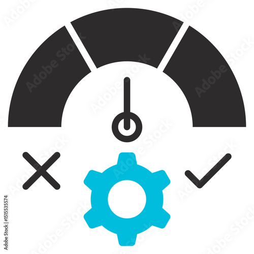 Morality Glyph Blue Grey Icon