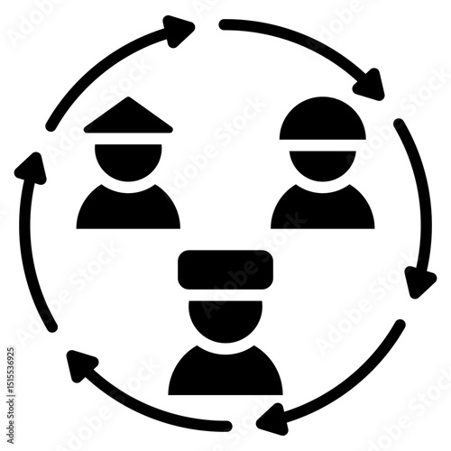 Diversity Glyph Icon