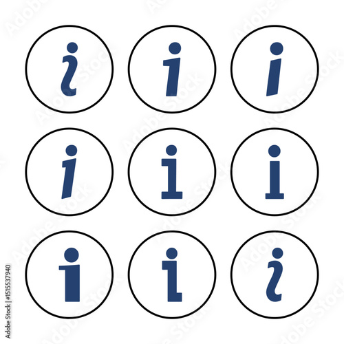 Info sign icon vector. about us icon vector. Faq icon