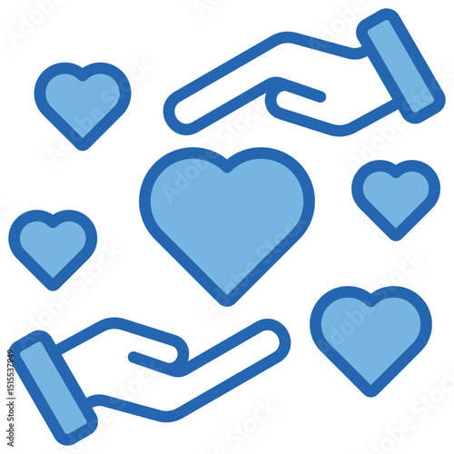 Solidarity Blue White Icon