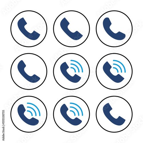 Wallpaper Mural Call icon vector. telephone icon vector. phone icon vector. contact us Torontodigital.ca