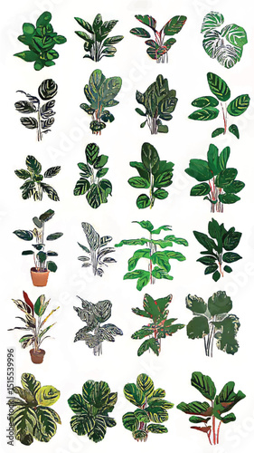 Tropical Foliage and Botanical Illustration: Exploring Decorative Leaf Patterns and Exotic Plant Varieties in Eco-Friendly Home Decor