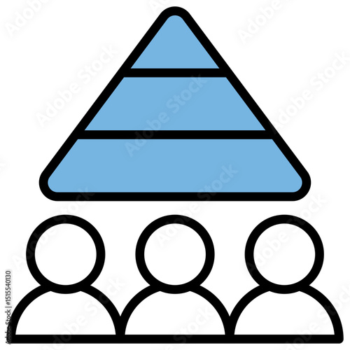 Social Class Blue Black Icon