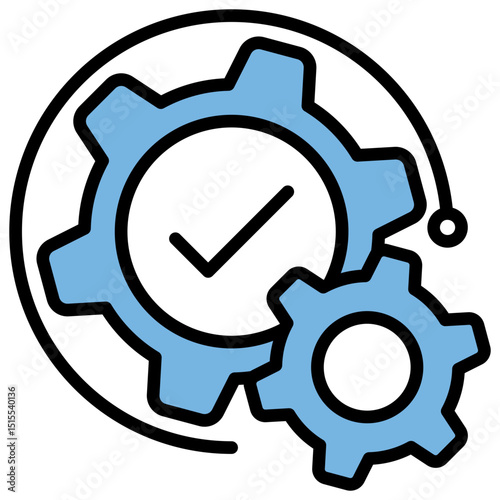Integration Blue Black Icon