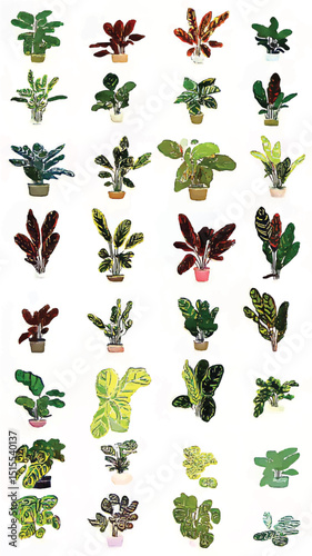 Indoor Greenery Bliss: Inspiring Plant Collection with Botanical Art and Decorative Foliage for Modern Home Decor