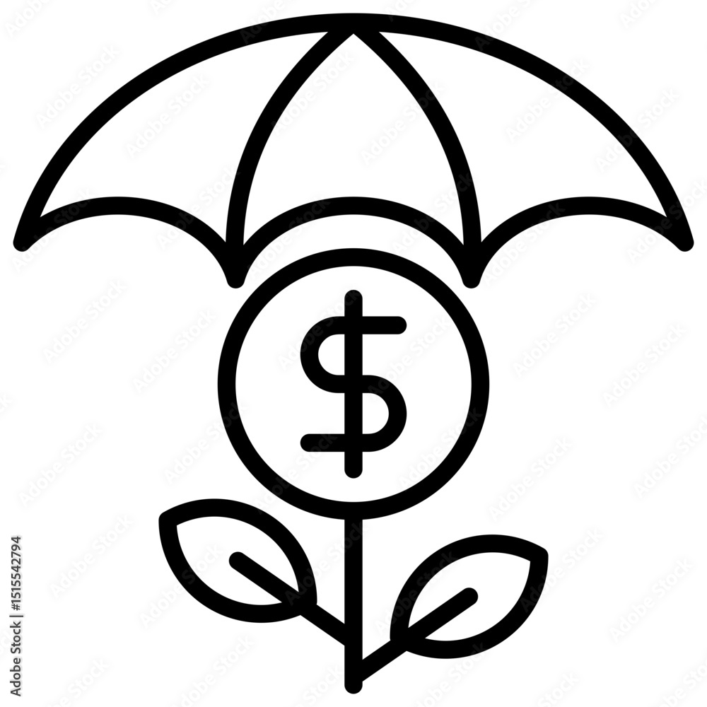 Investment Outline Icon