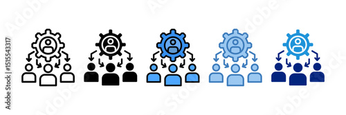 Team Building Icon Element For Design