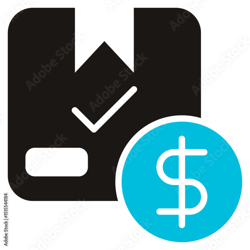 Purchasing Glyph Blue Grey Icon