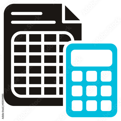 Account Glyph Blue Grey Icon