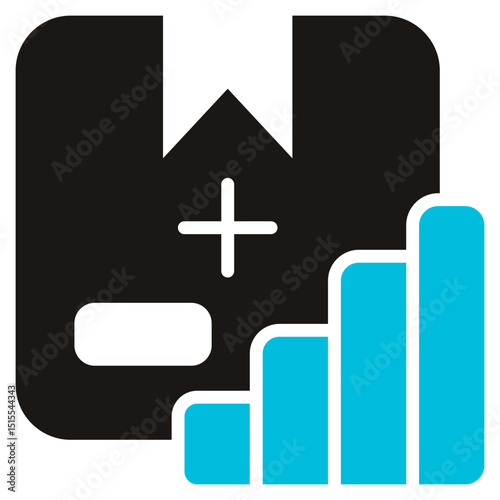 Demand Glyph Blue Grey Icon