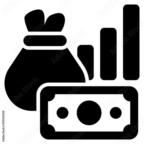Revenue Glyph Icon