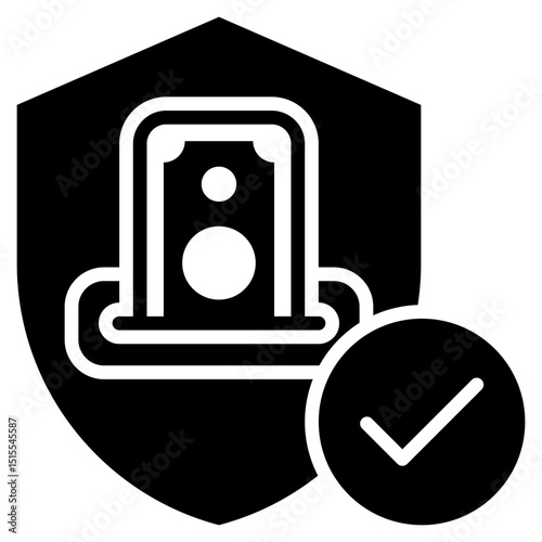 Saving Glyph Icon