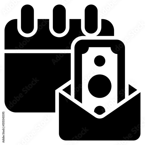 Wages Glyph Icon