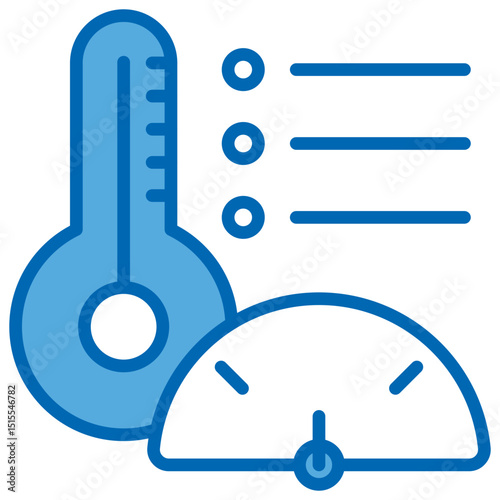 Indicators Blue White Icon Editable Stroke