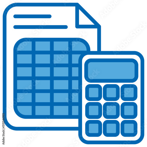 Account Blue White Icon Editable Stroke