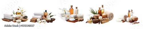 Set of Luxury Spa Treatments and Products