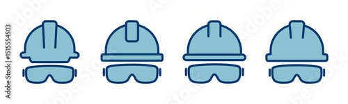 Helmet icon vector isolated on white background. Motorcycle helmets. Racing helmet. construction helmet icon. Safety helmet