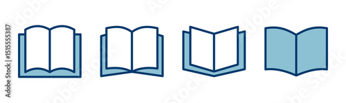 Book icon vector isolated on white background. Book vector icon. ebook icon
