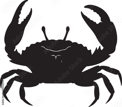 Fiddler Crab Silhouette Side View