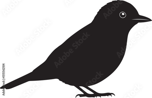Garden Warbler Silhouettes