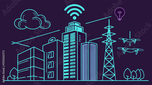 Smart City  Wireless Technology, Drone Integration, and Sustainable Urban Infrastructure