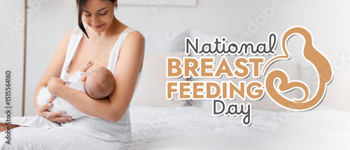 Happy mother breastfeeding ...