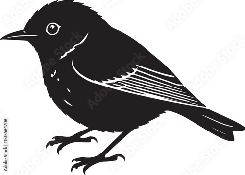 Lesser Goldfinch Silhouettes