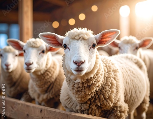 Sheep in barn