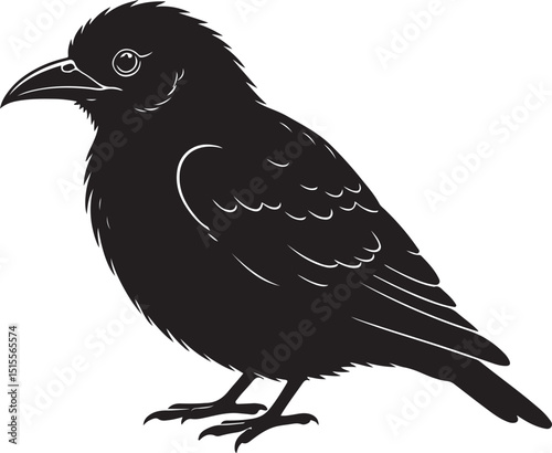 Nelson's Sparrow Side View Silhouettes