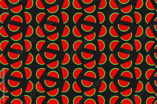 Seamless pattern of watermelon background. Perfect for  wallpaper, background, packaging product, textile, fabric and other commercial needs.