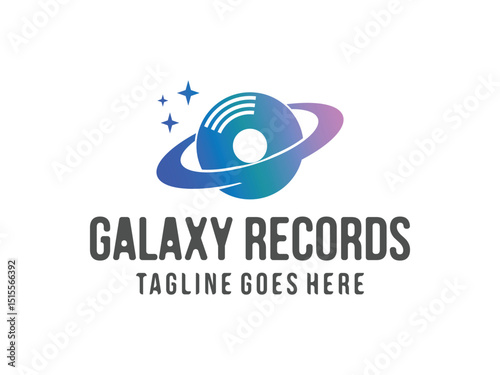 creative disc and galaxy ring logo, ve