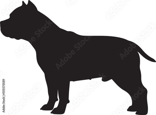 Bully Kutta Standing Side View Silhouettes