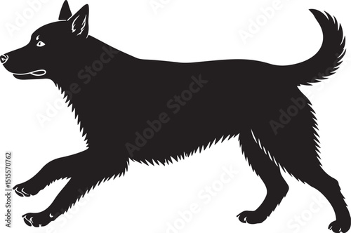 Carea Leonés Dog Silhouettes Vector Pack