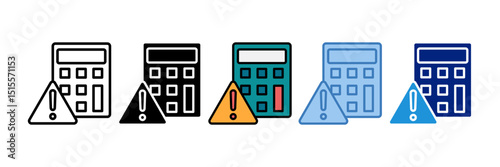 Risk Calculator Icon Element For Design