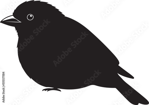 Canvas Print Side View of a Wilson’s Warbler