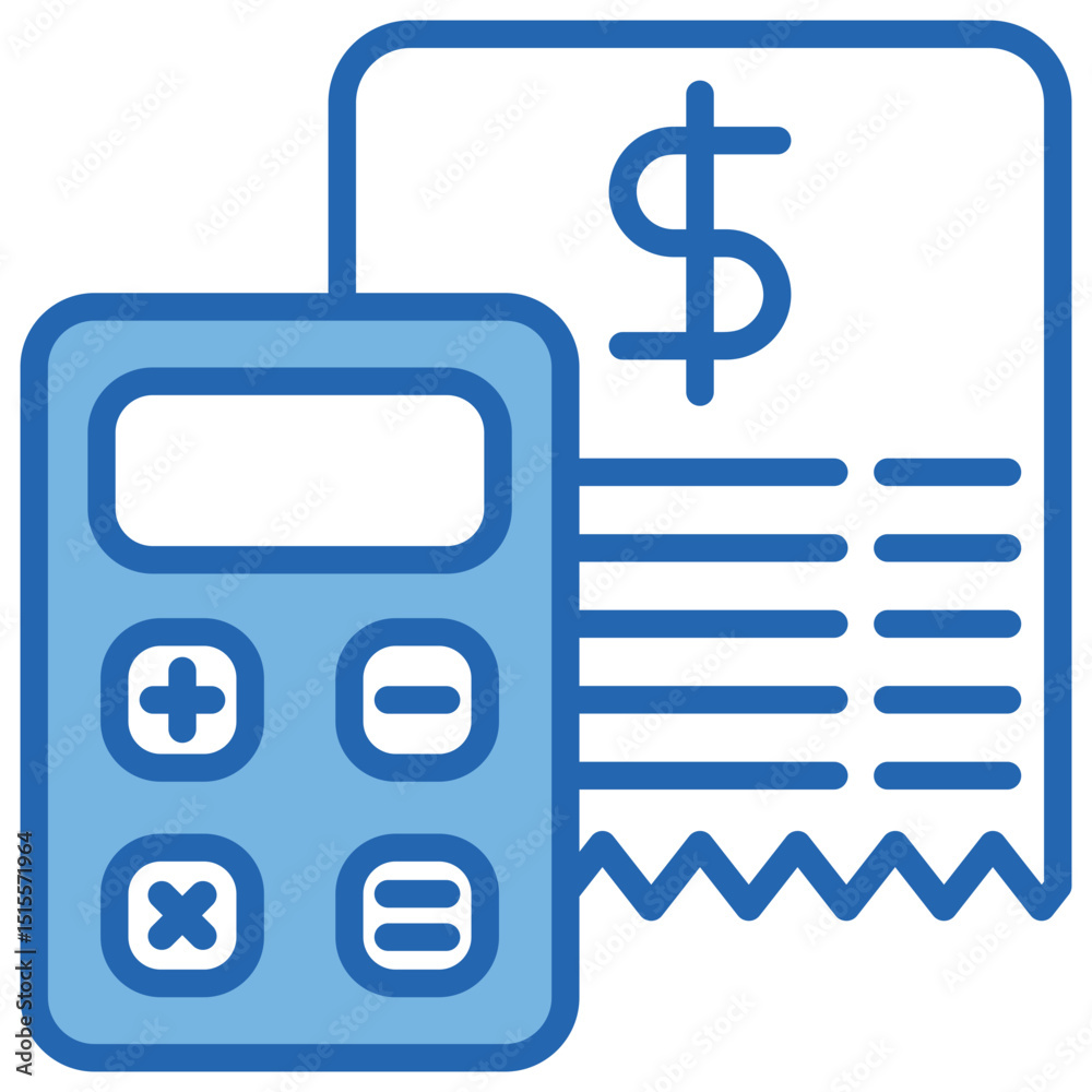 Cost Blue White Icon Cost Blue White Icon