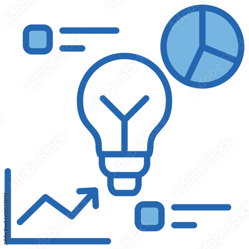 Insight Blue White Icon