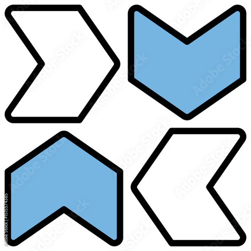 Workflow Blue Black Icon