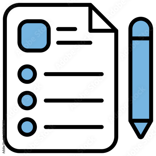 Form Blue Black Icon